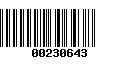 Código de Barras 00230643