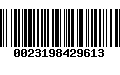 Código de Barras 0023198429613