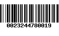 Código de Barras 0023244780019