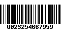 Código de Barras 0023254667959