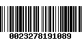 Código de Barras 0023278191089