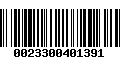 Código de Barras 0023300401391