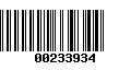 Código de Barras 00233934