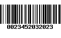 Código de Barras 0023452032023