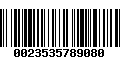 Código de Barras 0023535789080