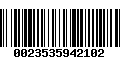 Código de Barras 0023535942102