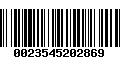 Código de Barras 0023545202869