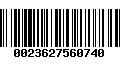 Código de Barras 0023627560740