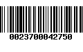 Código de Barras 0023700042750