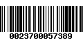 Código de Barras 0023700057389