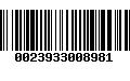 Código de Barras 0023933008981