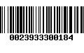 Código de Barras 0023933300184