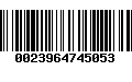 Código de Barras 0023964745053