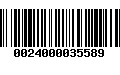 Código de Barras 0024000035589