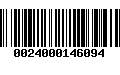 Código de Barras 0024000146094