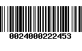 Código de Barras 0024000222453