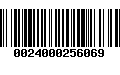 Código de Barras 0024000256069