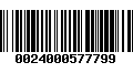 Código de Barras 0024000577799