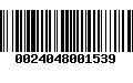 Código de Barras 0024048001539