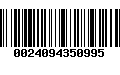 Código de Barras 0024094350995