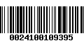 Código de Barras 0024100109395