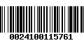 Código de Barras 0024100115761