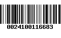 Código de Barras 0024100116683