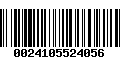 Código de Barras 0024105524056