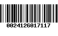 Código de Barras 0024126017117