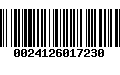 Código de Barras 0024126017230