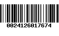 Código de Barras 0024126017674