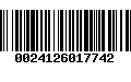 Código de Barras 0024126017742