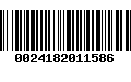 Código de Barras 0024182011586