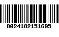 Código de Barras 0024182151695