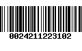 Código de Barras 0024211223102