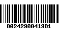 Código de Barras 0024290041901