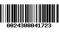 Código de Barras 0024300041723