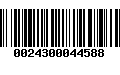 Código de Barras 0024300044588