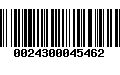 Código de Barras 0024300045462