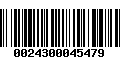 Código de Barras 0024300045479