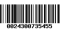 Código de Barras 0024300735455