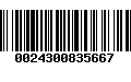 Código de Barras 0024300835667