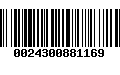 Código de Barras 0024300881169