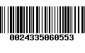 Código de Barras 0024335060553