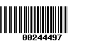 Código de Barras 00244497