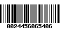 Código de Barras 0024456065406