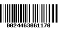 Código de Barras 0024463061170