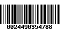 Código de Barras 0024490354788