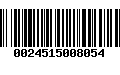 Código de Barras 0024515008054