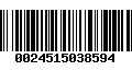 Código de Barras 0024515038594